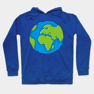 Earth Globe Icon Hoodie